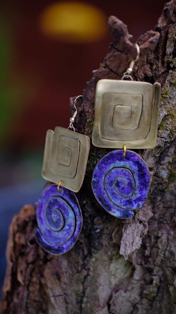 Pendientes Portal de Sol Violeta